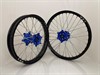 M2R Enduro Wheelset 21/18 - Sherco 24- Blue/Black/Silver/Silver