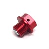 ZETA Magnetic Drain Bolt M12x10-P1.25 Red (RMZ250 07-24)