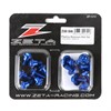 ZETA Alu Bolt Set Plastics YZ 125/250 08-21 17 pcs, Blue