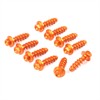ZETA Alm Bolt Set for Plastics KTM Tapping Screw 10pcs Orange