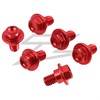 ZETA Fork Guard Bolt Set 6pcs. RMZ250/450 08-25, RMX450Z 10-19, Red