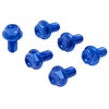 ZETA Fork Guard Bolt Set 6pcs.Yamaha, DRZ400 WRF-18 Blå