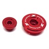 ZETA Engine Plugs KX250F 04-10, RMZ250'04-06, Red