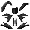 Plastkit MX m gaffelbensskydd Yamaha YZ250/450F 19-23/18-22, Svart
