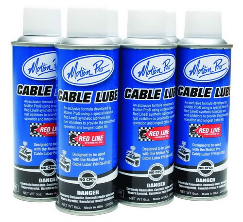 Motion Pro Cable Lube, Case of 6 (6 Oz Cans)